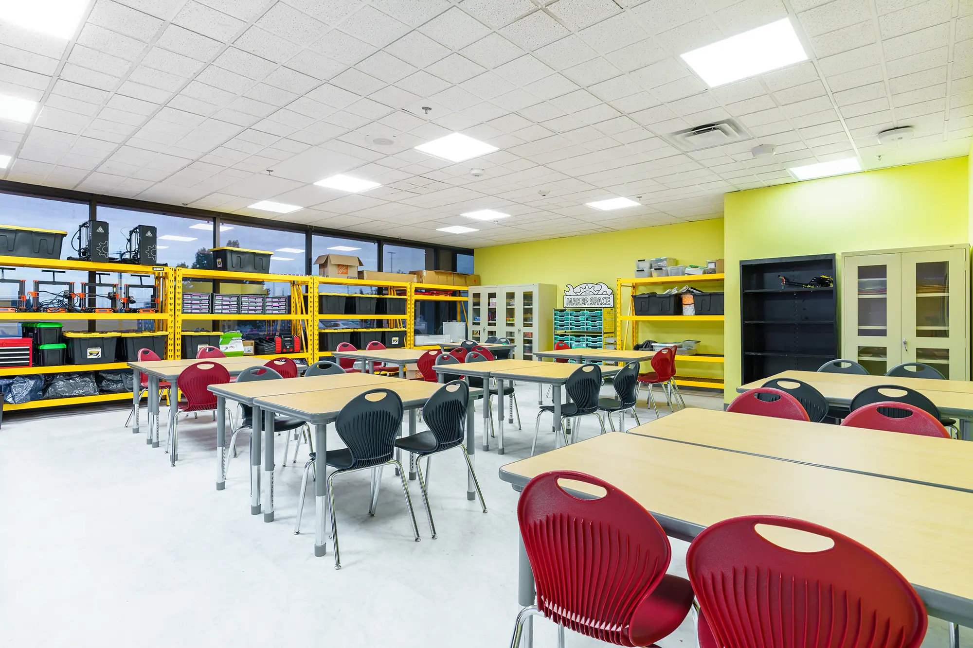 Colorful modern classroom designs